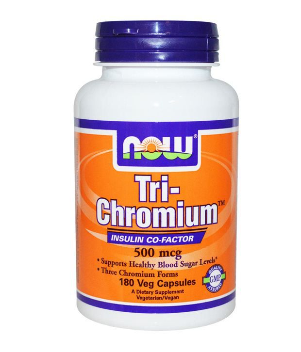 Now Foods Tri-Chromium 500 mcg. 180 Vegetarian Capsules  (180 No)
