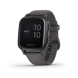 Garmin Venu Sq Music, GPS Smartwatch with Bright Touchscreen Display, Features Music and Up to 6 Days of Battery Life (Black/Slate)