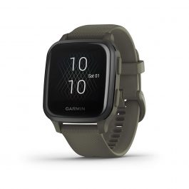 Garmin Venu Sq Music, GPS Smartwatch with Bright Touchscreen Display, Features Music and Up to 6 Days of Battery Life (Moss/Slate)