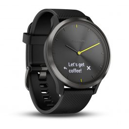 Garmin vivomove HR,Smart Watch,(Black/Black),Large