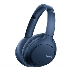 Sony WH-CH710N Noise Cancelling Wireless Headphones : Bluetooth Over The Ear Headset with Mic for Phone-Call, 35 Hours Battery Life, Quick Charge and Google Assitant – Blue