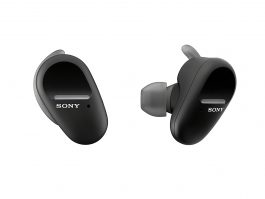 Sony WF-SP800N Noise Cancellation True Wireless (TWS) Bluetooth Sports Earbuds with 26hrs Battery Life, Splash Proof, Alexa Voice Control and mic for Phone Calls Suitable for Workout, WFH (Black)