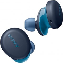 Sony WF-XB700 Extra Bass True Wireless (TWS) Bluetooth Earbuds with 18hrs Battery Life, Splash Proof, BT Ver 5.0, Quick Charge, mic for Phone Calls, Suitable for Workout, Online Classes, WFH (Blue)