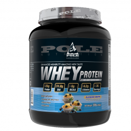 Pole Nutrition 100% Whey Protein Powder, 5Lbs BLUEBERRY MUFFIN