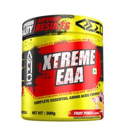 Ammo Labz Xtreme EAA For Recovery & Performance Boost, 0.66 lbs, 300 Gm (30 Servings) Fruit Punch