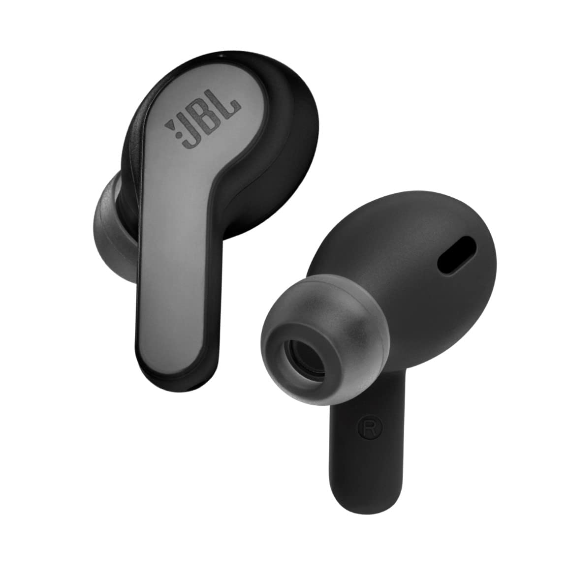 JBL Wave 200 TWS, Bluetooth Truly Wireless in Ear Earbuds with Mic Deep Bass Sound, up to 20Hrs Playtime, use Single Earbud or Both, 5.0, Type C & Voice Assistant Support for Mobile Phones (Black)