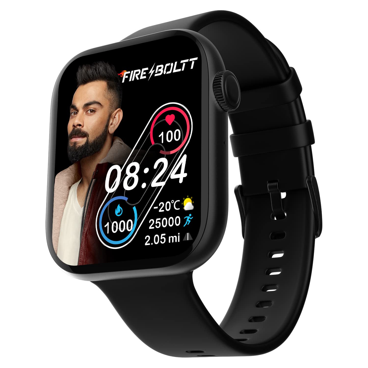 Fire-Boltt Ring 3 Bluetooth Calling Smartwatch 1.8″ Biggest Display, Voice Assistance,118 Sports Modes, in Built Calculator & Games, SpO2, Heart Rate Monitoring