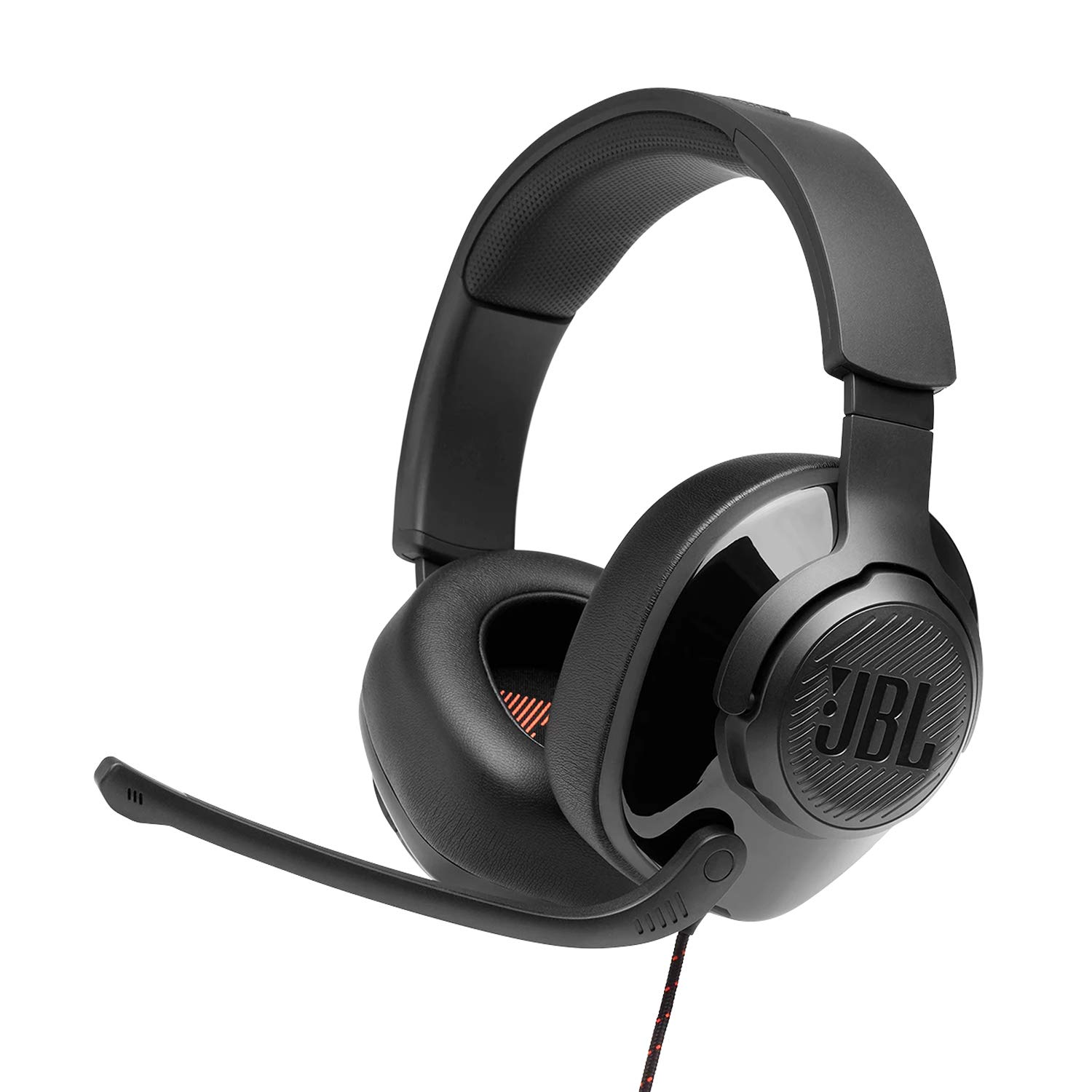 JBL Quantum 300, Wired Over Ear Gaming Headphone with Mic, JBL Quantum Surround Sound, 3.5mm to USB Type-A Adapter, PC, Mobile, Laptop, PS4, Xbox & VR Compatible (Black)
