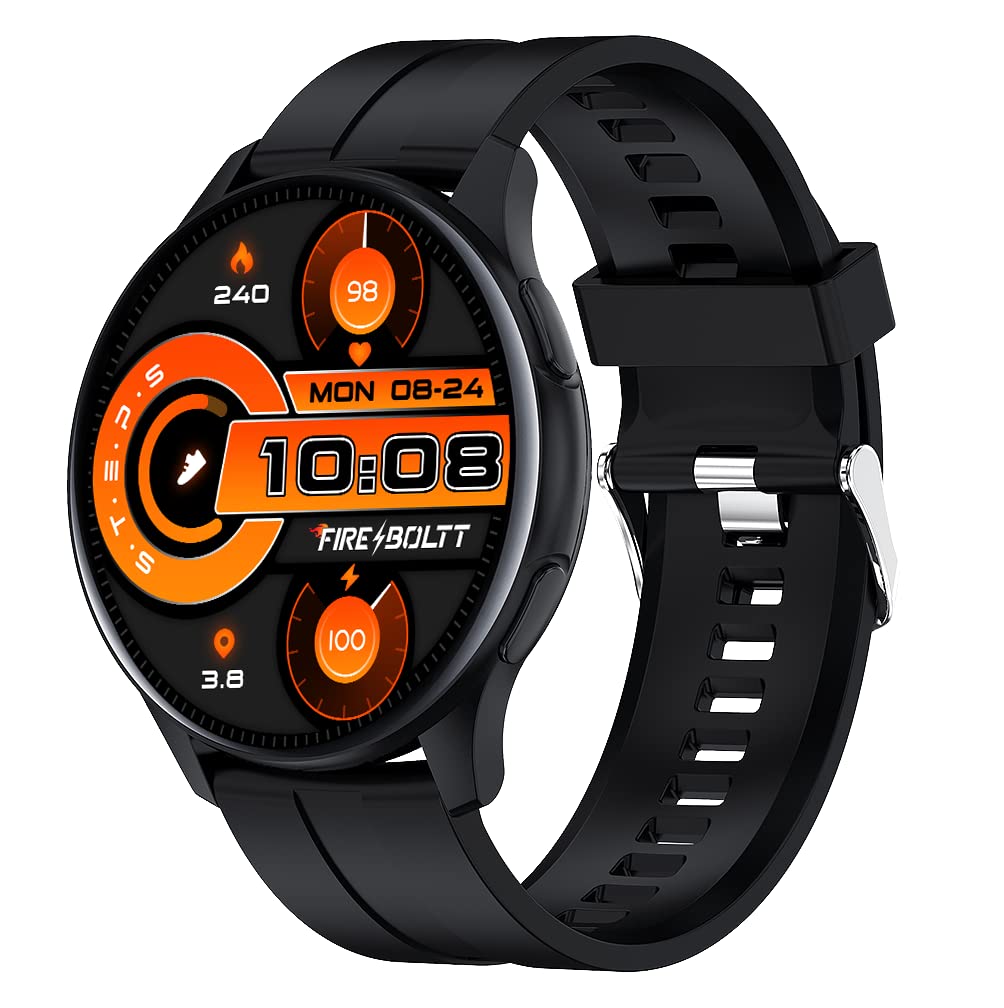 Fire-Boltt Invincible 1.39 inches(3.5cm) AMOLED 454×454 Bluetooth Calling Smartwatch Always ON, 150 Sports Modes, 100 Inbuilt Watch Faces & 8GB (Black)