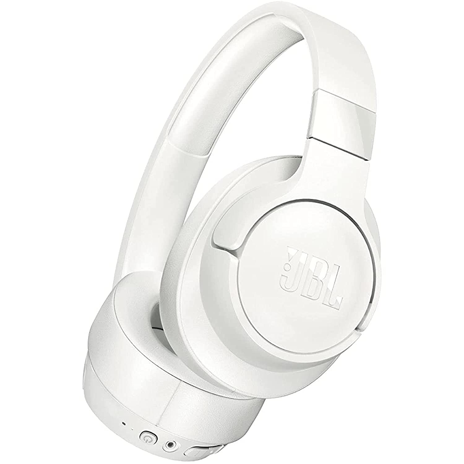 JBL Tune 760NC, Over Ear Active Noise Cancellation Headphones with Mic, up to 50 Hours Playtime, JBL Pure Bass, Google Fast Pair, Dual Pairing, AUX & Voice Assistant Support for Mobile Phones (White)