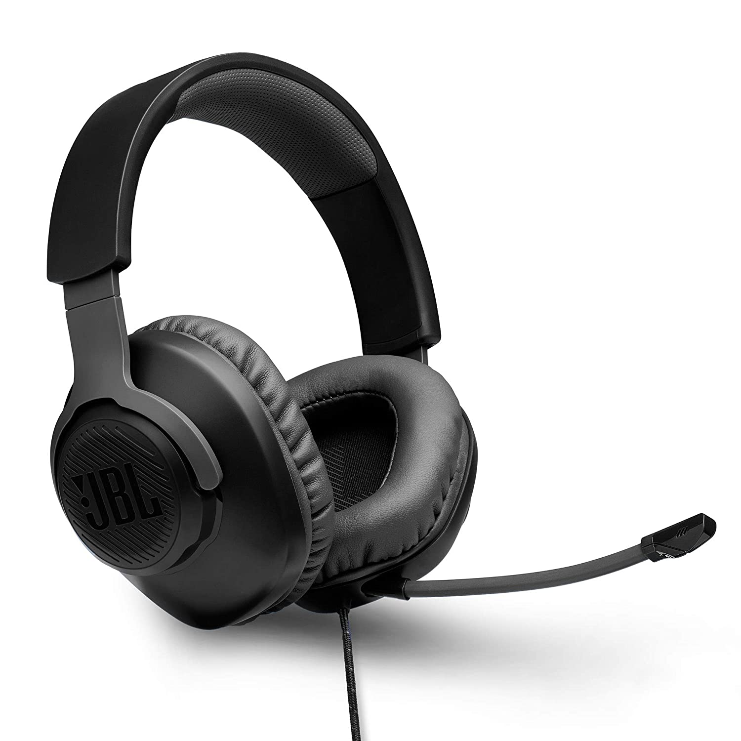 JBL Quantum 100, Wired Over Ear Gaming Headphones with mic for PC, Mobile, Laptop, PS4, Xbox, Nintendo Switch, VR (Black)