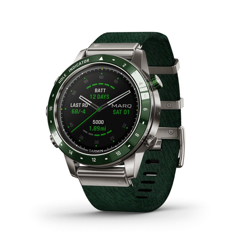 Garmin MARQ Golfer GPS Smart Watch with Titanium Material, 10ATM Water Rating, Barometric altimeter, Compass, Gyroscope Sensors
