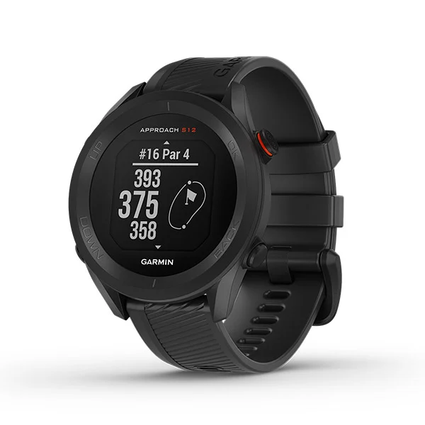 Garmin Approach S12 Black, Silicone Band smartwatch