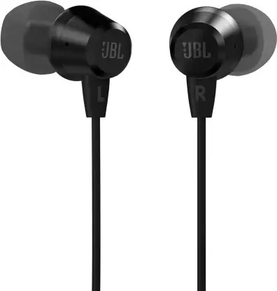 JBL T50HI Wired Headset  (Black, In the Ear)